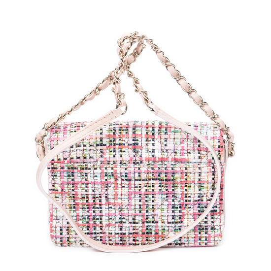 Chanel Classic Double Flap en Rosa/Melocotón Lienzo - Image 5