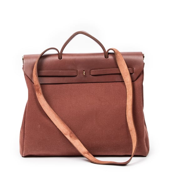 Hermès Herbag MM en Beige/Marrón Lienzo - Image 6