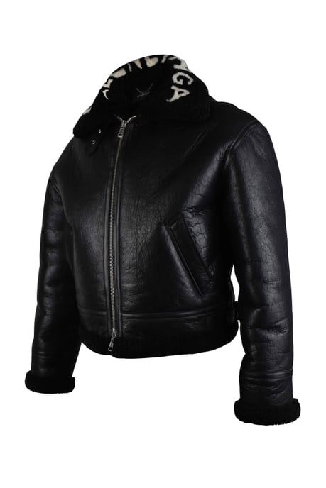 Balenciaga Chaqueta Bomber Negro - Image 2