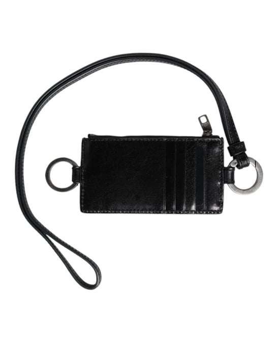 Portatarjetas de Cuero con Cordón - Image 1