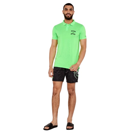 Polo Verde Con Logotipo Scratch De Plein Sport - Image 5