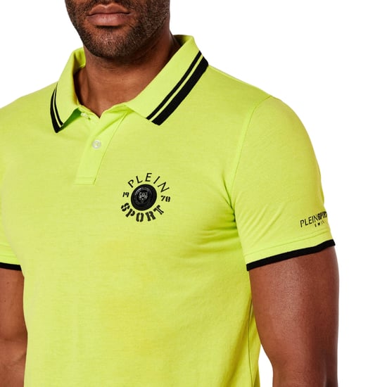 Polo Verde Lima Con Logo Grande En La Espalda De Plein Sport - Image 3