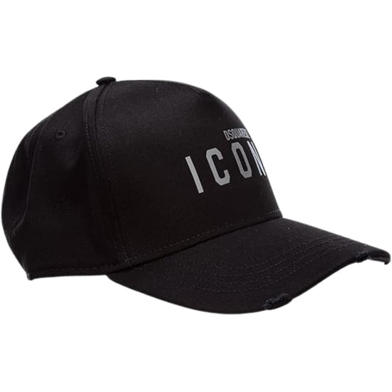 Gorra Negra Con Logotipo Gris Y Logotipo Icónico De Dsquared2 - Image 3