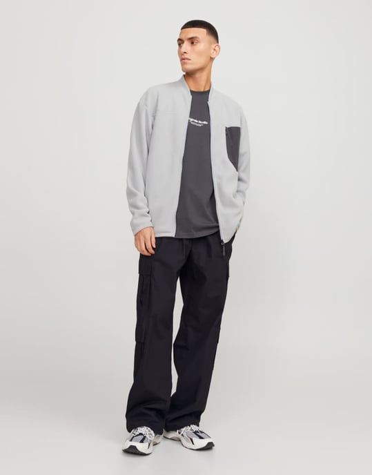 Jack & Jones byxor med dubbel ficka i svart - Image 2