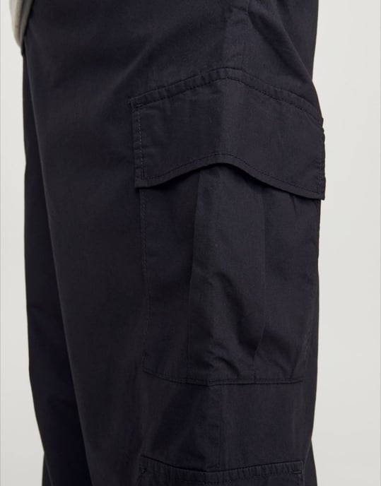 Jack & Jones byxor med dubbel ficka i svart - Image 3