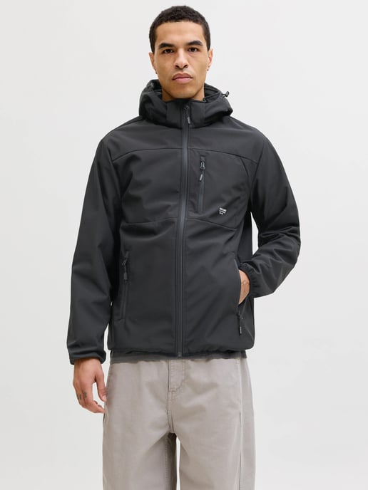 Chaqueta Softshell de verano Theo en negro de Jack & Jones - Image 2