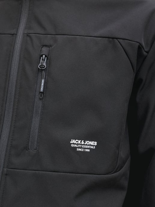 Chaqueta Softshell de verano Theo en negro de Jack & Jones - Image 4