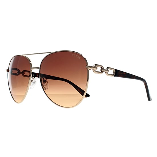 Guess Aviator Womens Brillante Oro Pálido Marrón Gradiente GU00158 - Image 2