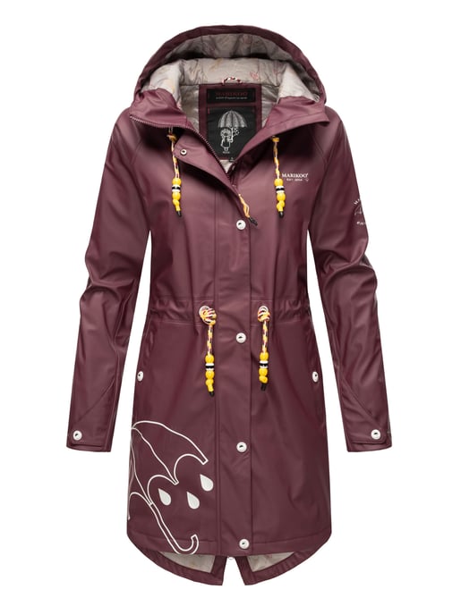 Marikoo chaqueta impermeable mujer – Dancing Umbrella con capucha - Image 2