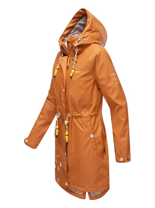 Marikoo chaqueta impermeable mujer – Dancing Umbrella con capucha - Image 3
