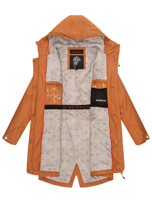 Marikoo chaqueta impermeable mujer – Dancing Umbrella con capucha - Image 6