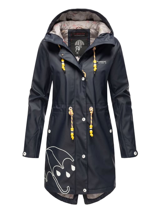 Marikoo chaqueta impermeable mujer – Dancing Umbrella con capucha - Image 2
