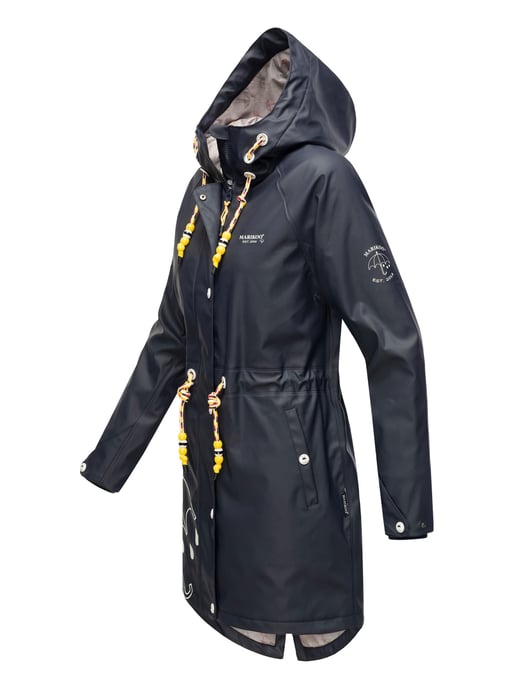 Marikoo chaqueta impermeable mujer – Dancing Umbrella con capucha - Image 3