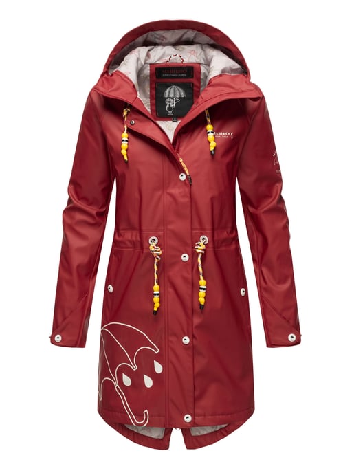 Marikoo chaqueta impermeable mujer – Dancing Umbrella con capucha - Image 2