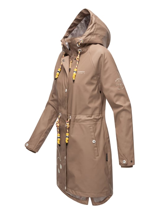 Marikoo chaqueta impermeable mujer – Dancing Umbrella con capucha - Image 3