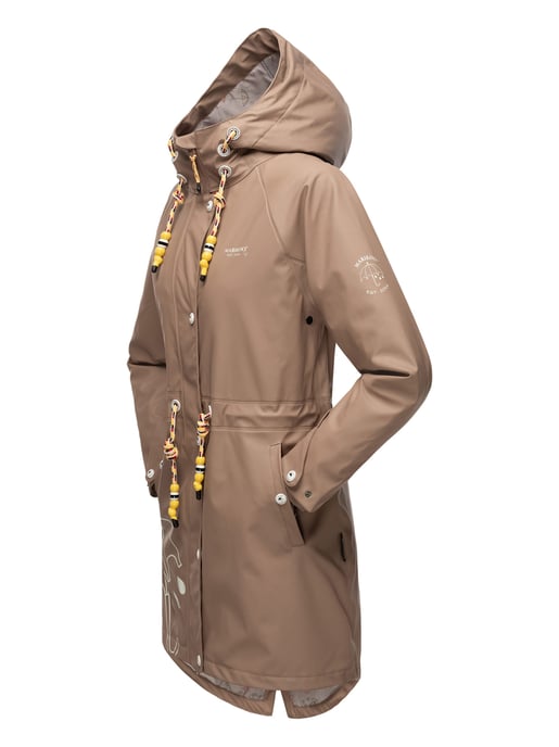 Marikoo chaqueta impermeable mujer – Dancing Umbrella con capucha - Image 4