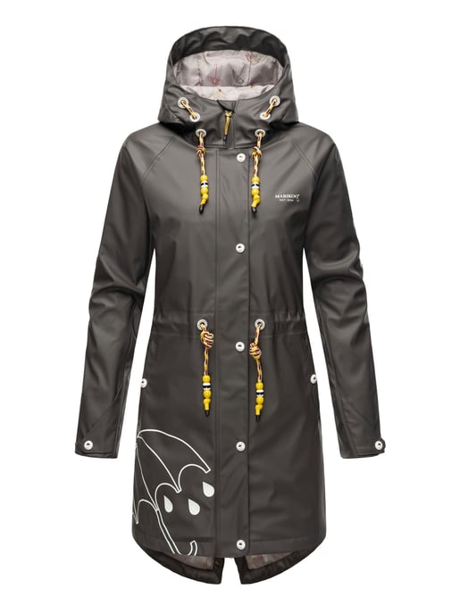 Marikoo chaqueta impermeable mujer – Dancing Umbrella con capucha - Image 1