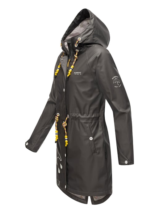 Marikoo chaqueta impermeable mujer – Dancing Umbrella con capucha - Image 3