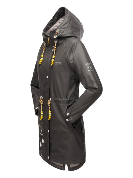 Marikoo chaqueta impermeable mujer – Dancing Umbrella con capucha - Image 4