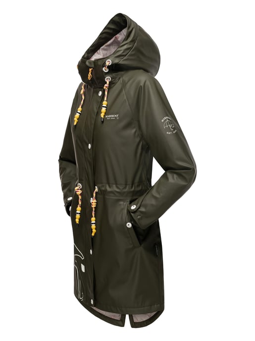 Marikoo chaqueta impermeable mujer – Dancing Umbrella con capucha - Image 4