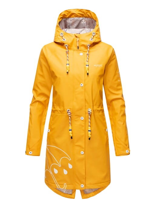 Marikoo chaqueta impermeable mujer – Dancing Umbrella con capucha - Image 1