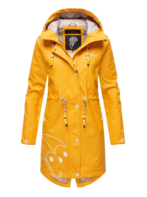 Marikoo chaqueta impermeable mujer – Dancing Umbrella con capucha - Image 2