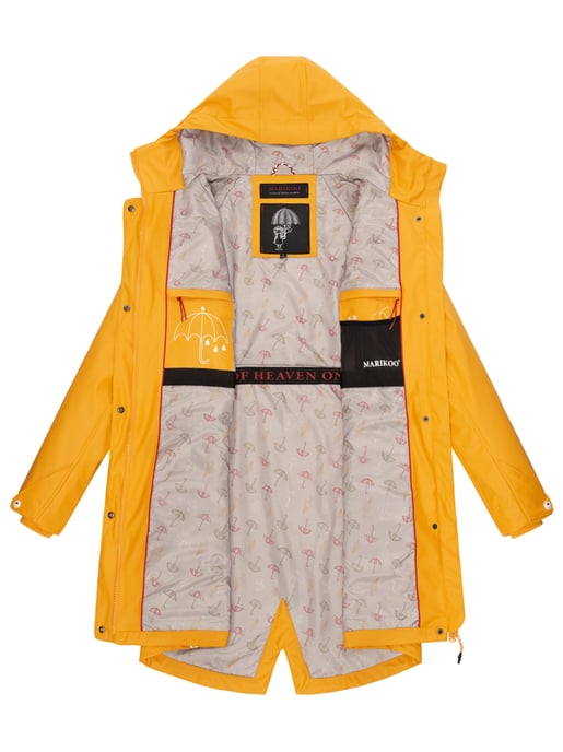 Marikoo chaqueta impermeable mujer – Dancing Umbrella con capucha - Image 6