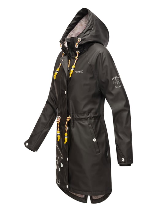 Marikoo chaqueta impermeable mujer – Dancing Umbrella con capucha - Image 3