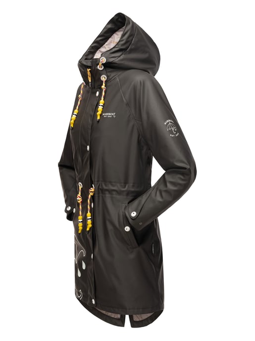 Marikoo chaqueta impermeable mujer – Dancing Umbrella con capucha - Image 4