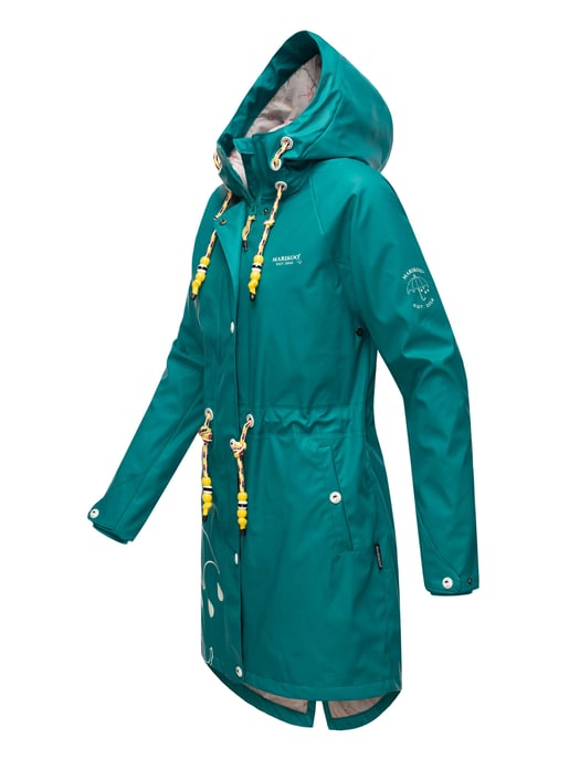 Marikoo chaqueta impermeable mujer – Dancing Umbrella con capucha - Image 3
