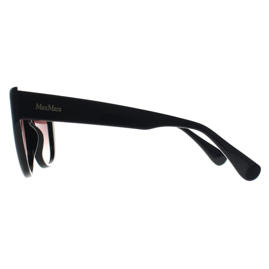 Max Mara Cat Eye Womens Negro brillante Gris humo Gradiente MM0040 Logo 11 - Image 3