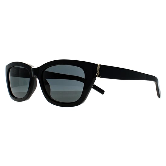 Saint Laurent Cat Eye Mujer Negro Brillante Gris SL M153 - Image 2