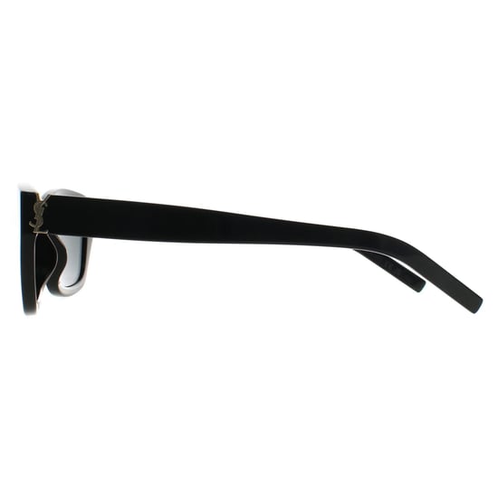 Saint Laurent Cat Eye Mujer Negro Brillante Gris SL M153 - Image 3