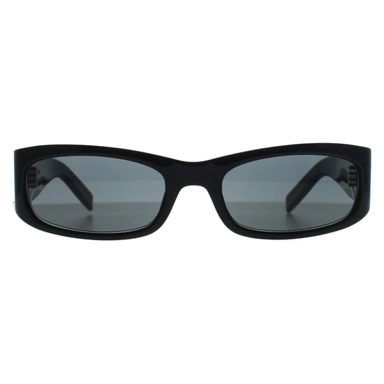 Saint Laurent Rectángulo Mujer Negro Brillante Gris SL M152 - Image 1
