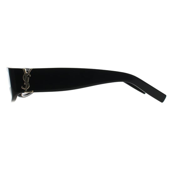 Saint Laurent Rectángulo Mujer Negro Brillante Gris SL M152 - Image 3