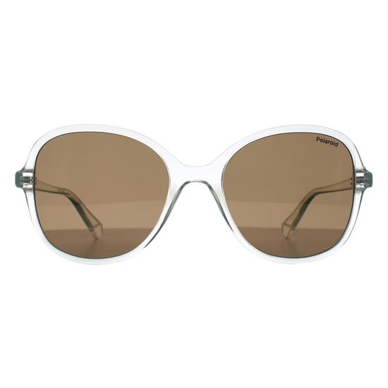 Polaroid Butterfly Womens Transparente Gris Marrón Polarizada PLD 4136/S - Image 1