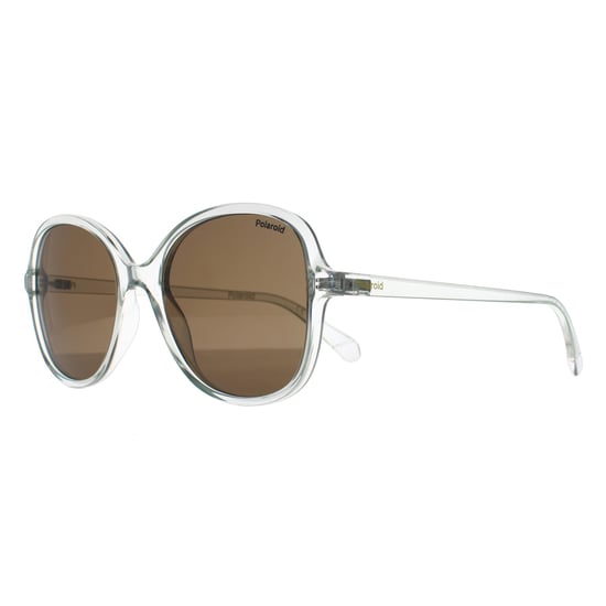 Polaroid Butterfly Womens Transparente Gris Marrón Polarizada PLD 4136/S - Image 2