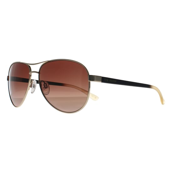 Ted Baker Aviator Unisex Negro Marrón Gradiente TB1271 Oliver - Image 2