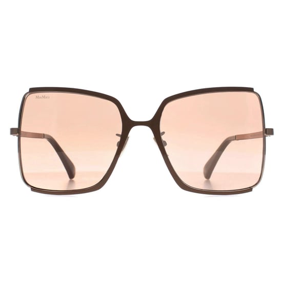 Max Mara Cuadrado Mujer Brillante Bronce Claro Roviex Marrón Gradiente MM0070-H - Image 1