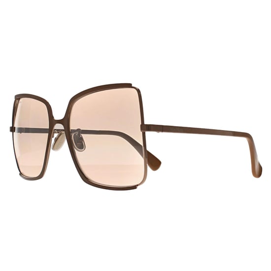 Max Mara Cuadrado Mujer Brillante Bronce Claro Roviex Marrón Gradiente MM0070-H - Image 2