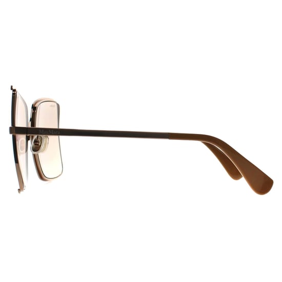 Max Mara Cuadrado Mujer Brillante Bronce Claro Roviex Marrón Gradiente MM0070-H - Image 3
