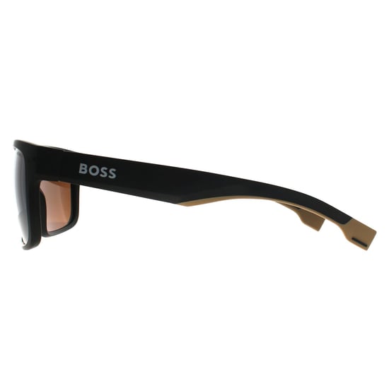 Hugo Boss Cuadrado Hombre Negro Mate Marrón Polarizado BOSS 1497/S - Image 3