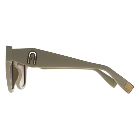 Furla Cuadrado Mujer Beige Brillante Crema Marrón Oscuro Gradiente SFU812 - Image 3