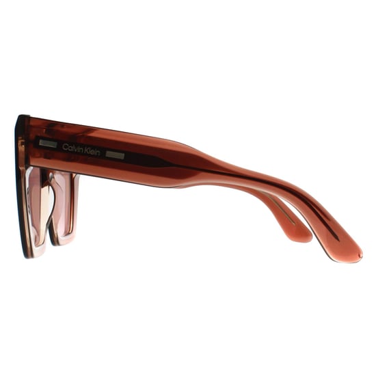 Calvin Klein Cuadrado Mujer Transparente Marrón Oscuro Borgoña CK23502S - Image 3