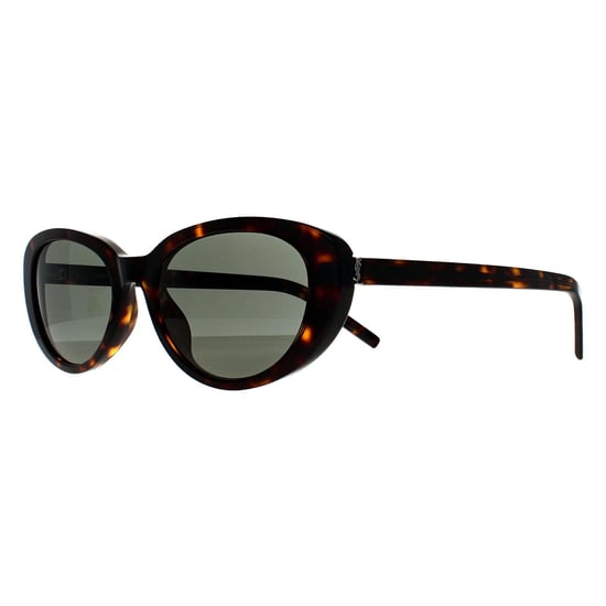 Saint Laurent Cat Eye Mujer Manchado Oscuro Habana Gris SL M154 - Image 2