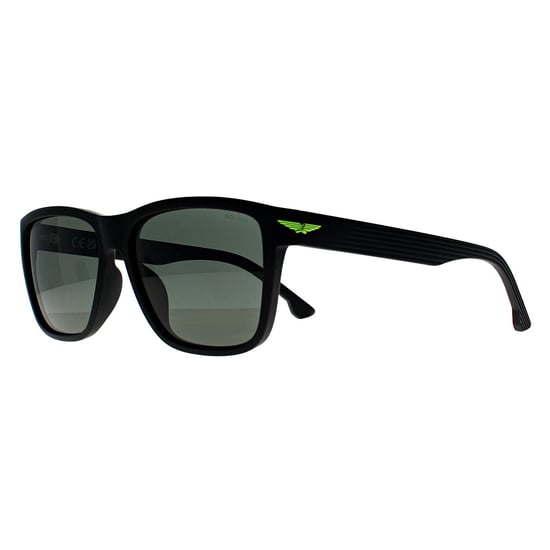 Police Rectangle Hombre Negro Mate Gris Verde Polarizado SPLB38E Tailwind 3 - Image 2