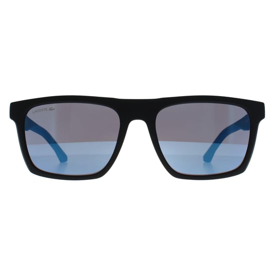 Lacoste Rectángulo Hombre Negro Mate Azul L957S - Image 1