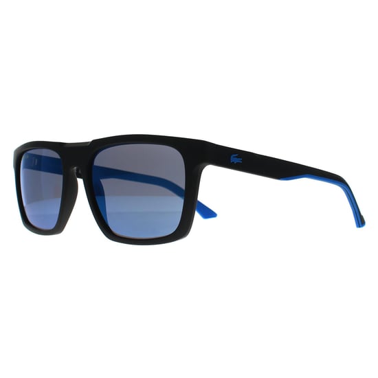 Lacoste Rectángulo Hombre Negro Mate Azul L957S - Image 2