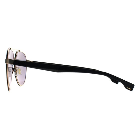 Hugo Boss Aviator Hombre Oro Negro Oro Espejo BOSS 1485/S - Image 3