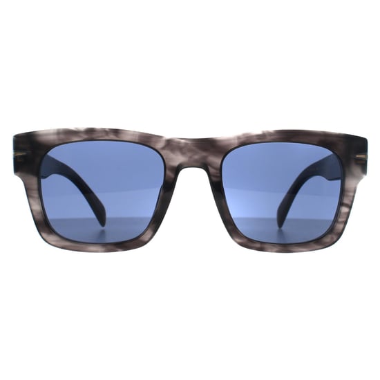 David Beckham Cuadrado Hombre Gris Oscuro Cuerno Azul Espacial DB 7099/S - Image 1